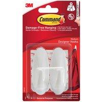 Command White Designer Hooks
