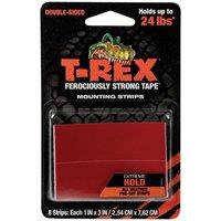 Shurtape T-rex Extreme Hold Mounting Strips 2.54 X 7.62cm (pack 8) | Size: 2.54 X 7.62 cm