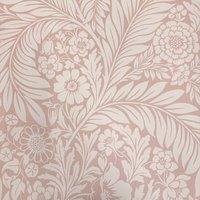 World of Wallpaper Florence Leaf Wallpaper in Baby Pink