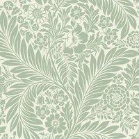 World of Wallpaper Florence Leaf Wallpaper in Olive