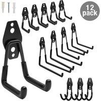 Kelvenix black 12PCS Heavy Duty Steel Garage Storage | Size: 10000mm x 520mm