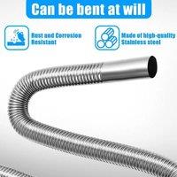 NESTLUNE Parking Tank Air Diesel Heater Exhaust Extension Pipe Hose in Silver | Size: 10000mm x 520mm