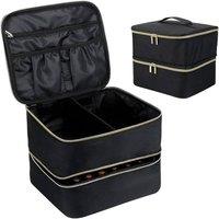 NESTLUNE Black Nail Polish Carrying Case Bag Holder Storage Bag