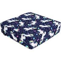 SPETLEK Highchair Pad Seat Cushion Removable Pad Unicorn in Blue | Size: 100 cm x 190 cm