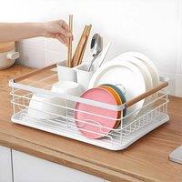 Kelvenix White Dish Drainer Rack Kitchen Sink Drying Rack | Size: 10000mm x 520mm