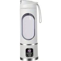FLAVORA 450ml USB Rechargeable Electric Juicer Digital Blender Leak Proof in White