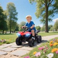 AIYAPLAY 6V Kids ATV, Battery Powered Ride on Car for Ages 3-8 Years in Red