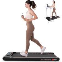 CITYSPORTS Walking Pad Treadmill with Remote&APP Control for Home/Office Use in Black | Size: 0-3 m