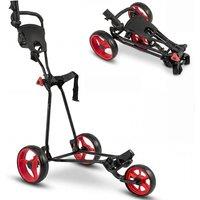 SPETLEK Folding Golf Pull Trolley 3 Wheels Golf Push in Black | Size: 0-12 m