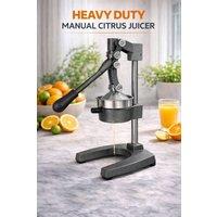 Dyzi Heavy Duty Manual Citrus Juicer Press Cast Iron Lemon Squeezer Grey in Dark Grey