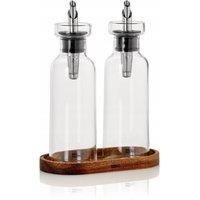 AdHoc Menage AromaPour Oil & Vinegar Dispenser Set 300ml - Clear