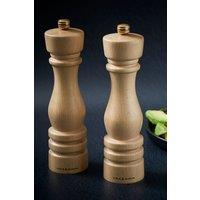 Cole & Mason London Beech Wood Salt & Pepper Mill Set 220mm in Beige