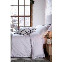 Murmur 'Laila Brushed Cotton' Fitted Sheet in White | Size: King Fitted