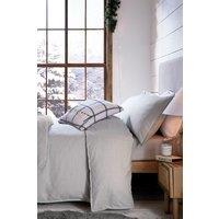 Murmur 'Laila Brushed Cotton' Fitted Sheet in Grey | Size: Super King Fitted