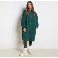 OHS Plain Sherpa Lined Water Resistant Drying Changing Robe in Dark Green | Size: S/M