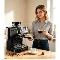 Groundlevel Barista Style Home Coffee Machine in Black