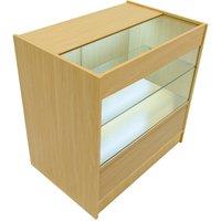 Monstershop LED Retail Shop Counter C900 - Maple in Beige