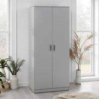 Seconique Dakotia 2 Door Wardrobe in Light Grey