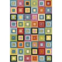 Desire Rugs Rainbow Modern Living Room Carved Rug Multi - Block | Size: 160 cm x 230 cm