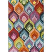 Desire Rugs Rainbow Modern Living Room Carved Rug Multi - Ogee | Size: 160 cm x 230 cm