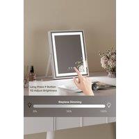 Matteo Hollywood LED Vanity Mirror - Dimmable, 192 LEDs, High CRI, 26x31cm in White | Size: 26x31 cm