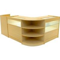 Monstershop Europa LED Shop Counter Set B900, C900, TB60 & LM60 - Maple in Beige