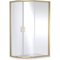 Balterley Ellenhall 8mm Glass Offset Quadrant Shower Enclosure, 1200x800mm in Metallics