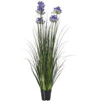 Wyld Haus Artificial Blue Agapanthus 120cm Large Faux Flower (pot not included)