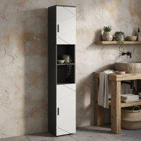 Wyld Haus Nomalo Tall Minimalist Bathroom Storage Cabinet Light Grey