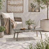 Wyld Haus Kedo Grey Rattan Effect Rectangular Outdoor Coffee Table