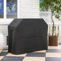 OUTSUNNY Barbecue Cover, Waterproof UPF30+ Rip-Proof, 147 x 61 x 122 cm in Black