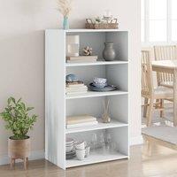 Berkfield Home Highboard White 70x41x124 cm Engineered Wood | Size: 70 x 41 x 124 cm