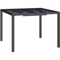 Berkfield Home Garden Table Anthracite 100x100x72 cm Steel in Black | Size: 100 x 100 x 72 cm