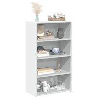 Berkfield Home Highboard White 70x41x124 cm Engineered Wood | Size: 70 x 41 x 124 cm