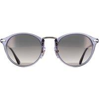 Persol Round Transparent Ocean Clear Gradient Grey PO3166S in Blue