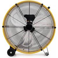 Kelvenix 24 Inch Industrial Drum Fan in Yellow