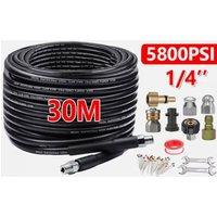 SPETLEK Sewer Jetter Kit 30M for Pressure Washer in Black | Size: 100g