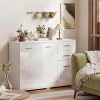 EONLION Modern Sideboard Kitchen Storage Cabinet in White