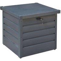 Kelvenix 200L Galvanised Steel Outdoor Garden Tool Storage in Grey | Size: 0.6m2
