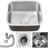 Kelvenix Undermount Stainless Steel Kitchen Sink Single Bowl in Silver | Size: 10000mm x 520mm
