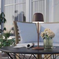 Eglo Mannera Steel Auburn & White Touch Dimmer Table Lamp in Brown