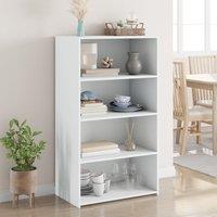 Berkfield Home Highboard White 70x41x124 cm Engineered Wood | Size: 70 x 41 x 124 cm