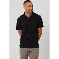 Brave Soul Men's Trophy Neck Polo Shirt in Black | Size: XL
