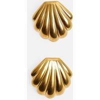 Public Desire Women's Shell Detail Earrings Gold