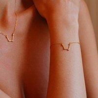 Gold Trip Women's Aquarius Zodiac Constellation Bracelet in Gold