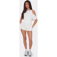 EGO Women's Sweat Shorts in Cream | Size: 6