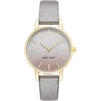 Nine West Women's NW-2512GPGY 34mm Quartz Watch in Silver