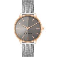 Nine West Women's NW-2669GYRT 35mm Quartz Watch in Silver