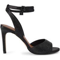 Kurt Geiger London Women's 'Brixton Ankle Strap' Fabric Heels in Black | Size: 4