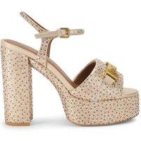 Kurt Geiger London Women's 'Kingsley Platform' Fabric Heels in Gold | Size: 6